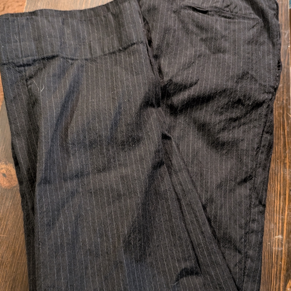 Source Unknown Men's Black Pinstripe Dress Pants